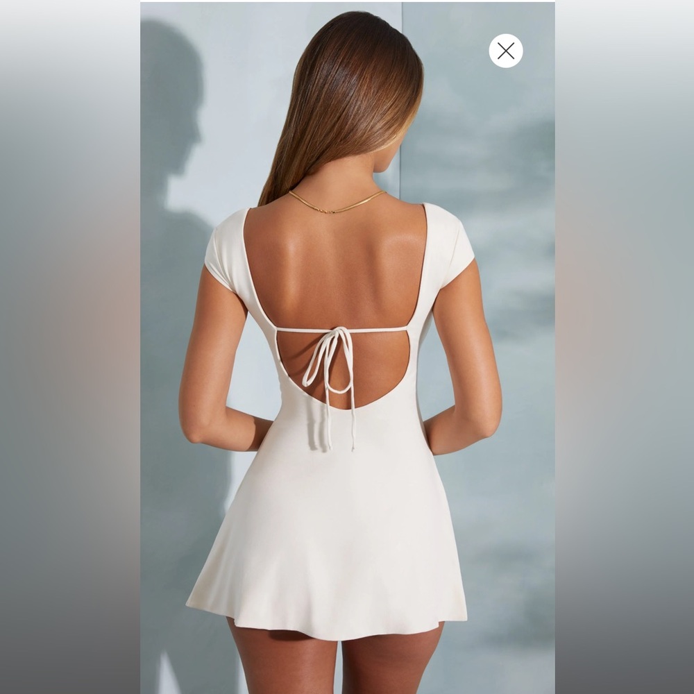 Oh Polly MARINA dress open back A-line mini dress